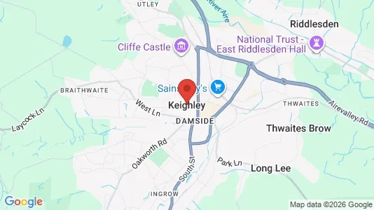 Apartments for rent i Keighley - West Yorkshire - kort over placeringen