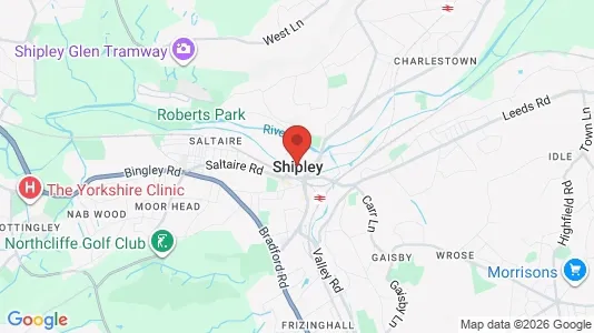Houses for rent i Shipley - West Yorkshire - kort over placeringen