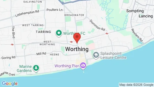 Apartments for rent i Worthing - West Sussex - kort over placeringen
