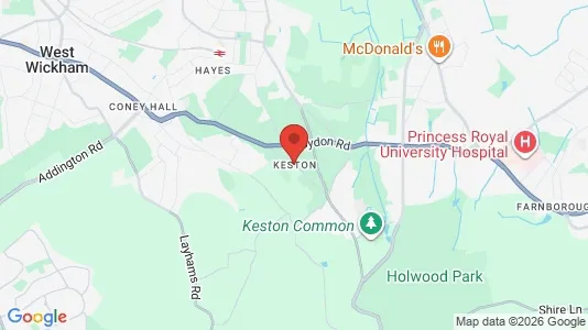 Houses for rent i Keston - Kent - kort over placeringen