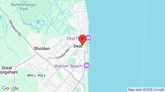Apartments for rent i Deal - Kent - kort over placeringen