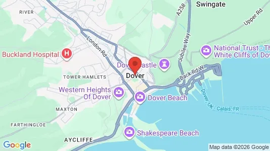 Apartments for rent i Dover - Kent - kort over placeringen