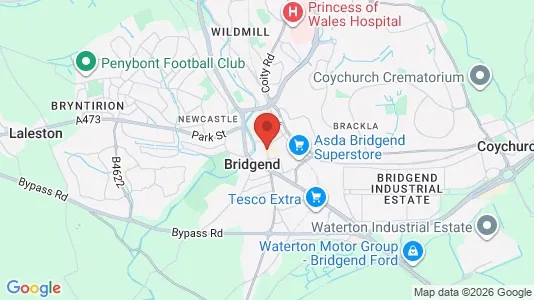 Houses for rent i Bridgend - Mid Glamorgan - kort over placeringen
