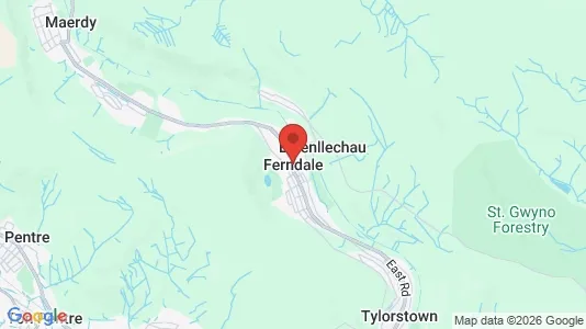 Houses for rent i Ferndale - Mid Glamorgan - kort over placeringen
