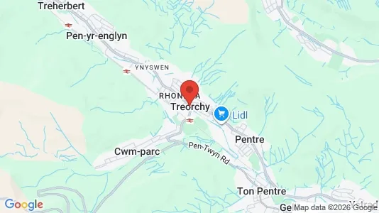 Apartments for rent i Treorchy - Mid Glamorgan - kort over placeringen