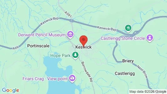 Apartments for rent i Keswick - Cumbria - kort over placeringen