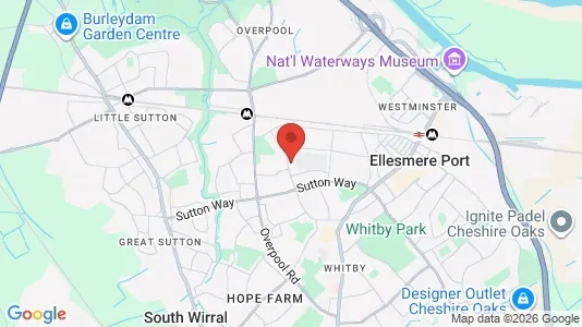 Apartments for rent i Ellesmere Port - Merseyside - kort over placeringen