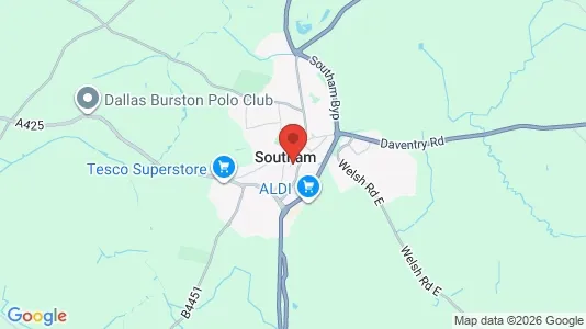Apartments for rent i Southam - Warwickshire - kort over placeringen