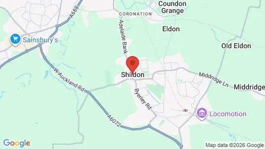 Houses for rent i Shildon - County Durham - kort over placeringen