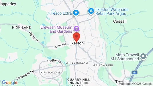 Houses for rent i Ilkeston - Derbyshire - kort over placeringen