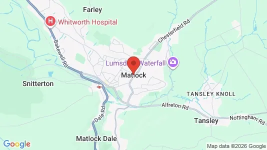 Apartments for rent i Matlock - Derbyshire - kort over placeringen