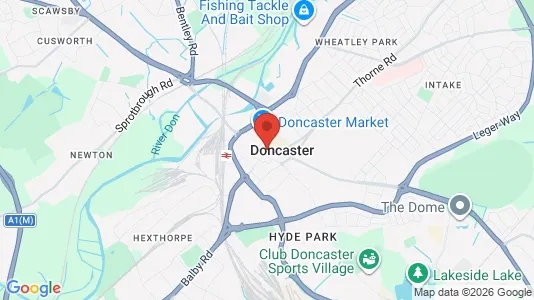 Apartments for rent i Doncaster - South Yorkshire - kort over placeringen