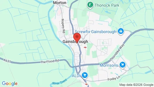 Houses for rent i Gainsborough - Lincolnshire - kort over placeringen