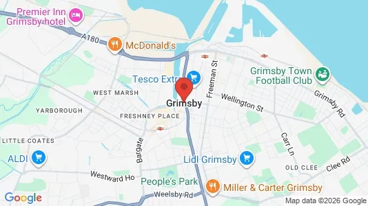 Houses for rent i Grimsby - South Humberside - kort over placeringen