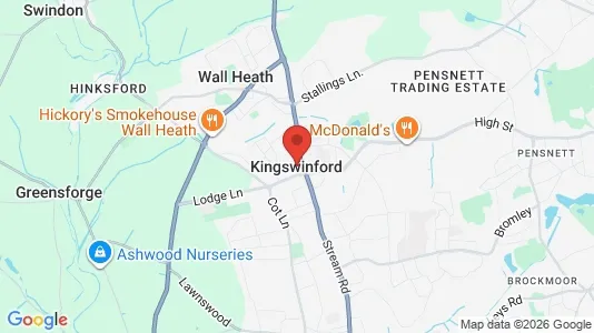 Houses for rent i Kingswinford - West Midlands - kort over placeringen