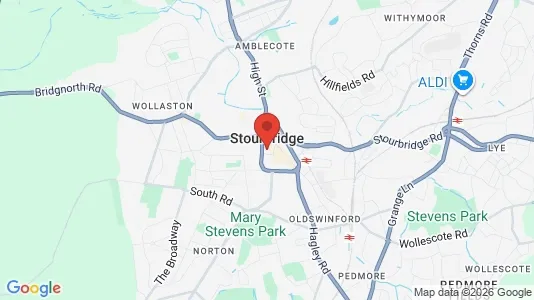 Rooms for rent i Stourbridge - West Midlands - kort over placeringen