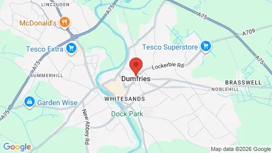 Apartments for rent i Dumfries - Dumfriesshire - kort over placeringen