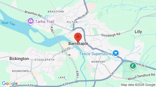 Houses for rent i Barnstaple - Devon - kort over placeringen