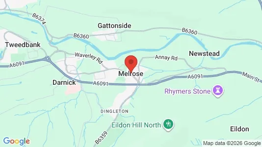 Apartments for rent i Melrose - Roxburghshire - kort over placeringen
