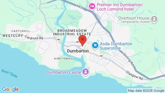 Apartments for rent i Dumbarton - Dunbartonshire - kort over placeringen