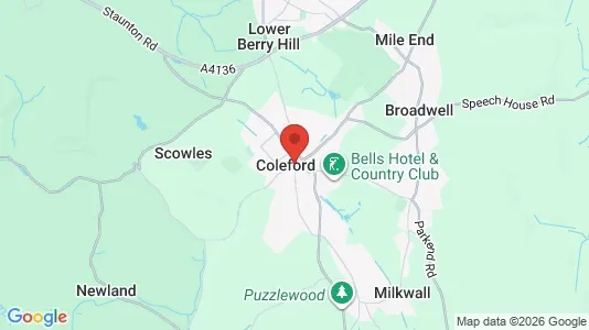 Apartments for rent i Coleford - Gloucestershire - kort over placeringen