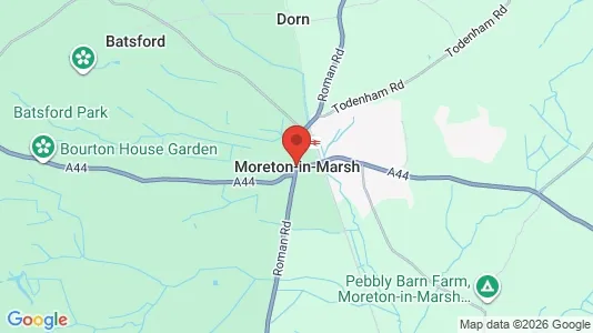 Apartments for rent i Moreton-in-Marsh - Gloucestershire - kort over placeringen