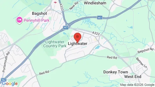 Apartments for rent i Lightwater - Surrey - kort over placeringen