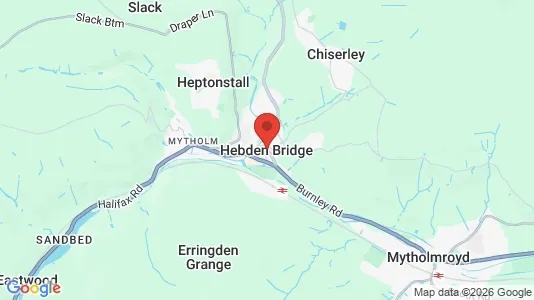 Houses for rent i Hebden Bridge - West Yorkshire - kort over placeringen
