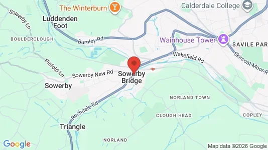 Apartments for rent i Sowerby Bridge - West Yorkshire - kort over placeringen