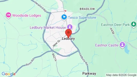 Houses for rent i Ledbury - Herefordshire - kort over placeringen