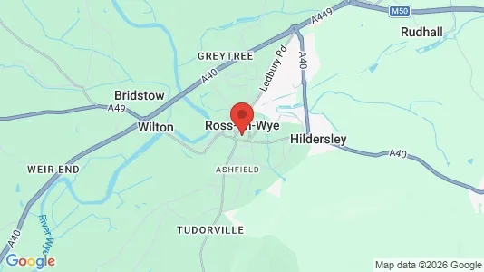 Apartments for rent i Ross-on-Wye - Herefordshire - kort over placeringen