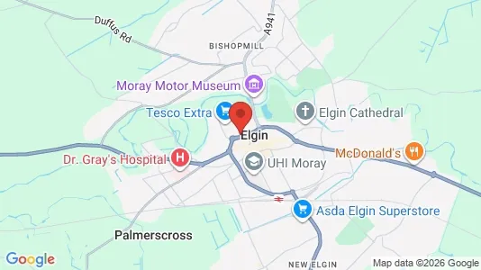 Apartments for rent i Elgin - Morayshire - kort over placeringen