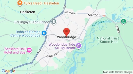 Houses for rent i Woodbridge - Suffolk - kort over placeringen