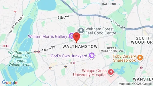 Houses for rent i London E17 - kort over placeringen