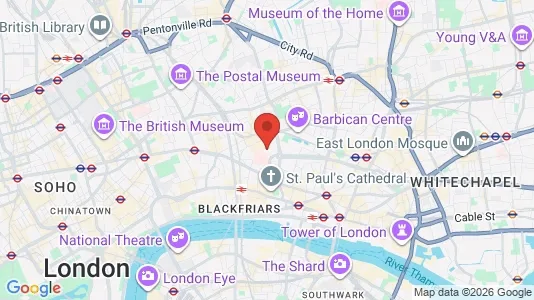 Apartments for rent i London EC1A - kort over placeringen
