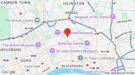 Apartments for rent i London EC1R - kort over placeringen