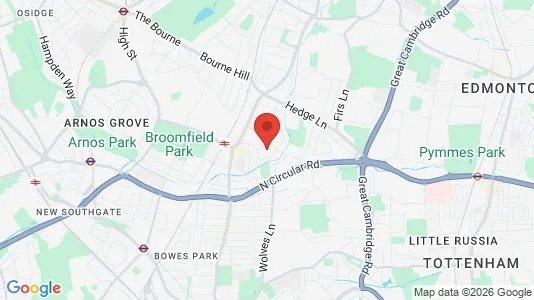 Apartments for rent i London N13 - kort over placeringen