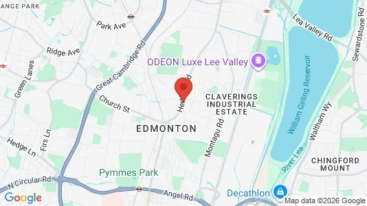 Apartments for rent i London N9 - kort over placeringen