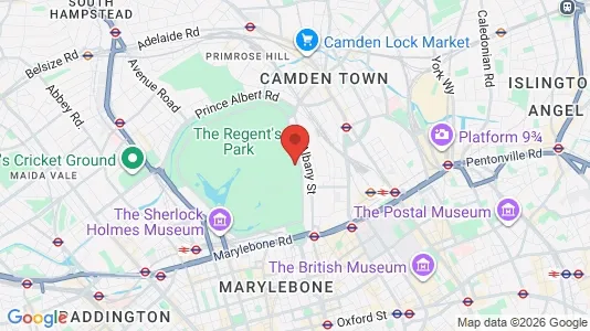 Houses for rent i London NW1 - kort over placeringen