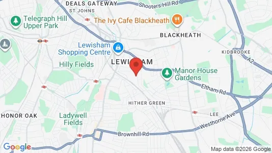 Houses for rent i London SE13 - kort over placeringen