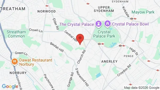 Apartments for rent i London SE19 - kort over placeringen