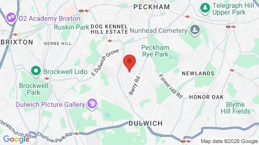 Houses for rent i London SE22 - kort over placeringen