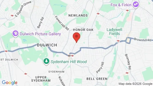 Apartments for rent i London SE23 - kort over placeringen