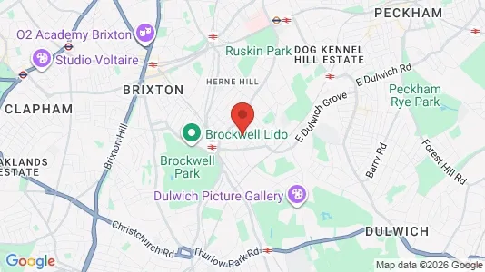 Houses for rent i London SE24 - kort over placeringen