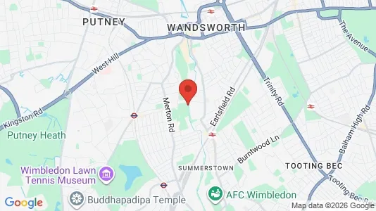 Apartments for rent i London SW18 - kort over placeringen