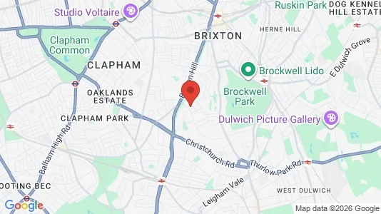 Apartments for rent i London SW2 - kort over placeringen