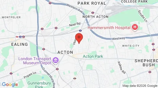 Houses for rent i London W3 - kort over placeringen