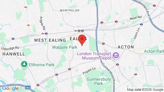 Apartments for rent i London W5 - kort over placeringen