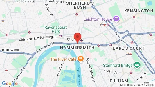 Apartments for rent i London W6 - kort over placeringen