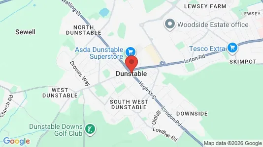 Apartments for rent i Dunstable - Bedfordshire - kort over placeringen